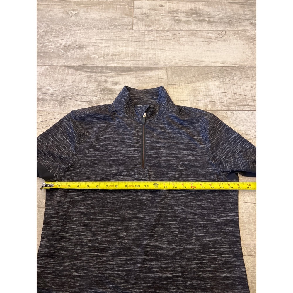 Lululemon Heather Black 1/4 zip Pullover Windbreaker Golf Running Stretch Size S - Picture 4 of 9